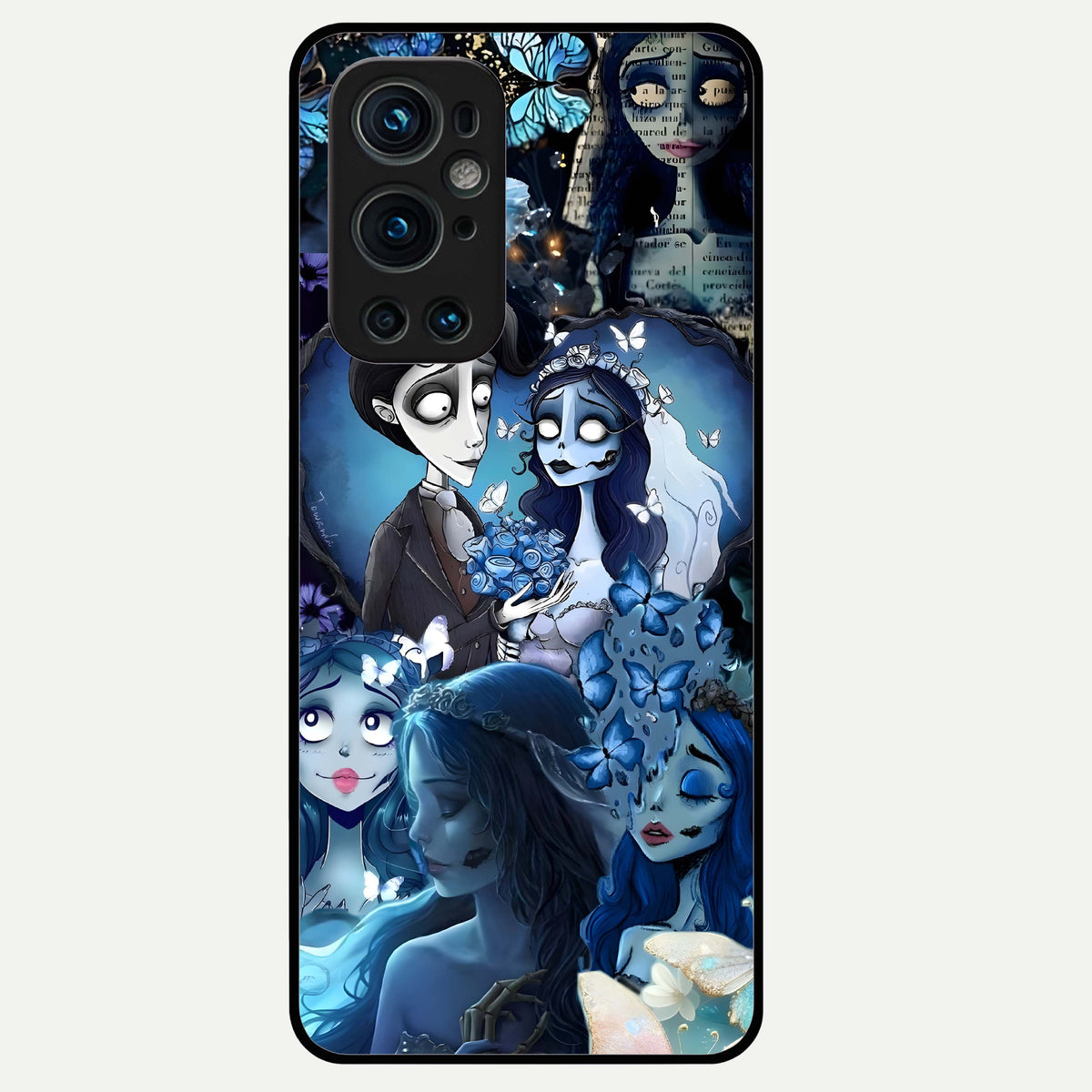  Butterfly Ghost Soul Glass Case For OnePlus 9 Pro back cover – full design glossy printed glass finish