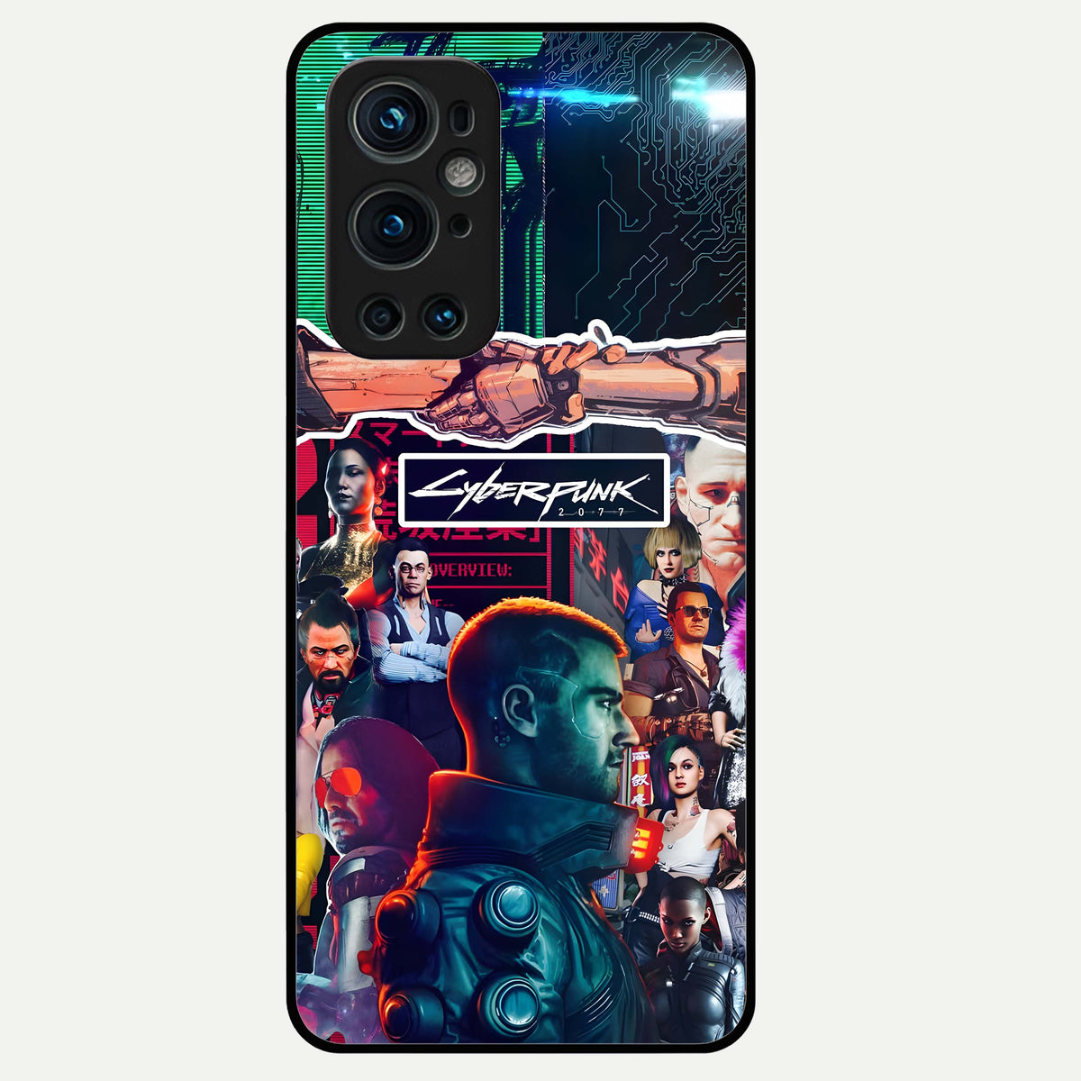  CYBERPUNK Legacy Glass Case For OnePlus 9 Pro back cover – full design glossy printed glass finish