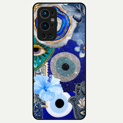  Celestial Blue Vision Glass Case For OnePlus 9 Pro back cover – full design glossy printed glass finish