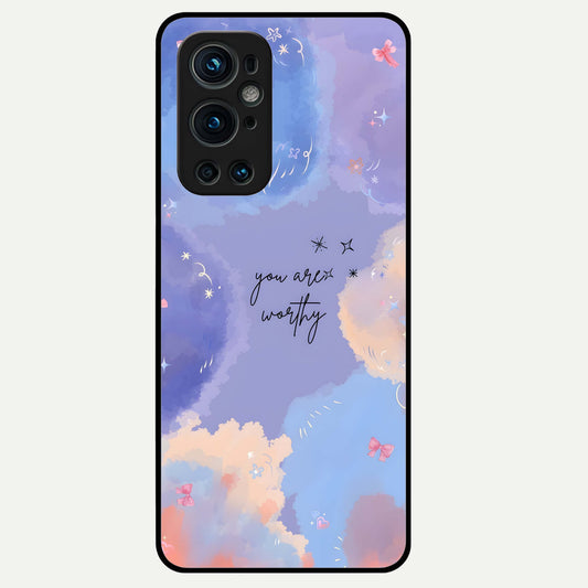  Celestial Cloud Magic Glass Case For OnePlus 9 Pro back cover – full design glossy printed glass finish