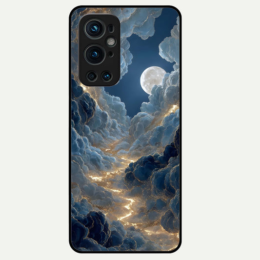  Celestial Cloud Road Glass Case For OnePlus 9 Pro back cover – full design glossy printed glass finish