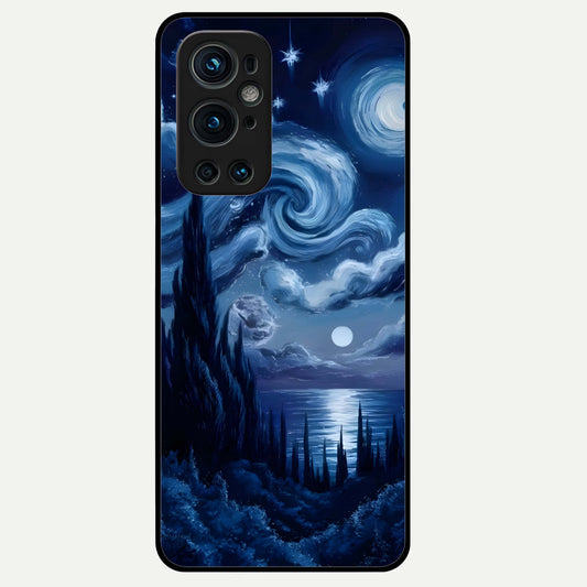  Celestial Dream Van Gogh Glass Case For OnePlus 9 Pro back cover – full design glossy printed glass finish