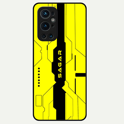  Circuit CYBERPUNK Custom Name Glass Case For OnePlus 9 Pro back cover – full design glossy printed glass finish
