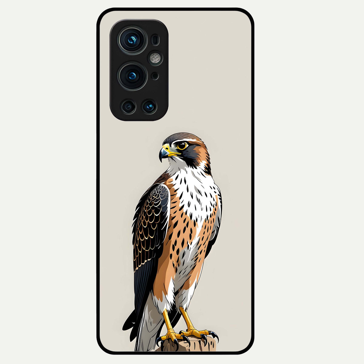 Clever Eagle Glass Case For OnePlus 9 Pro back cover – full design glossy printed glass finish