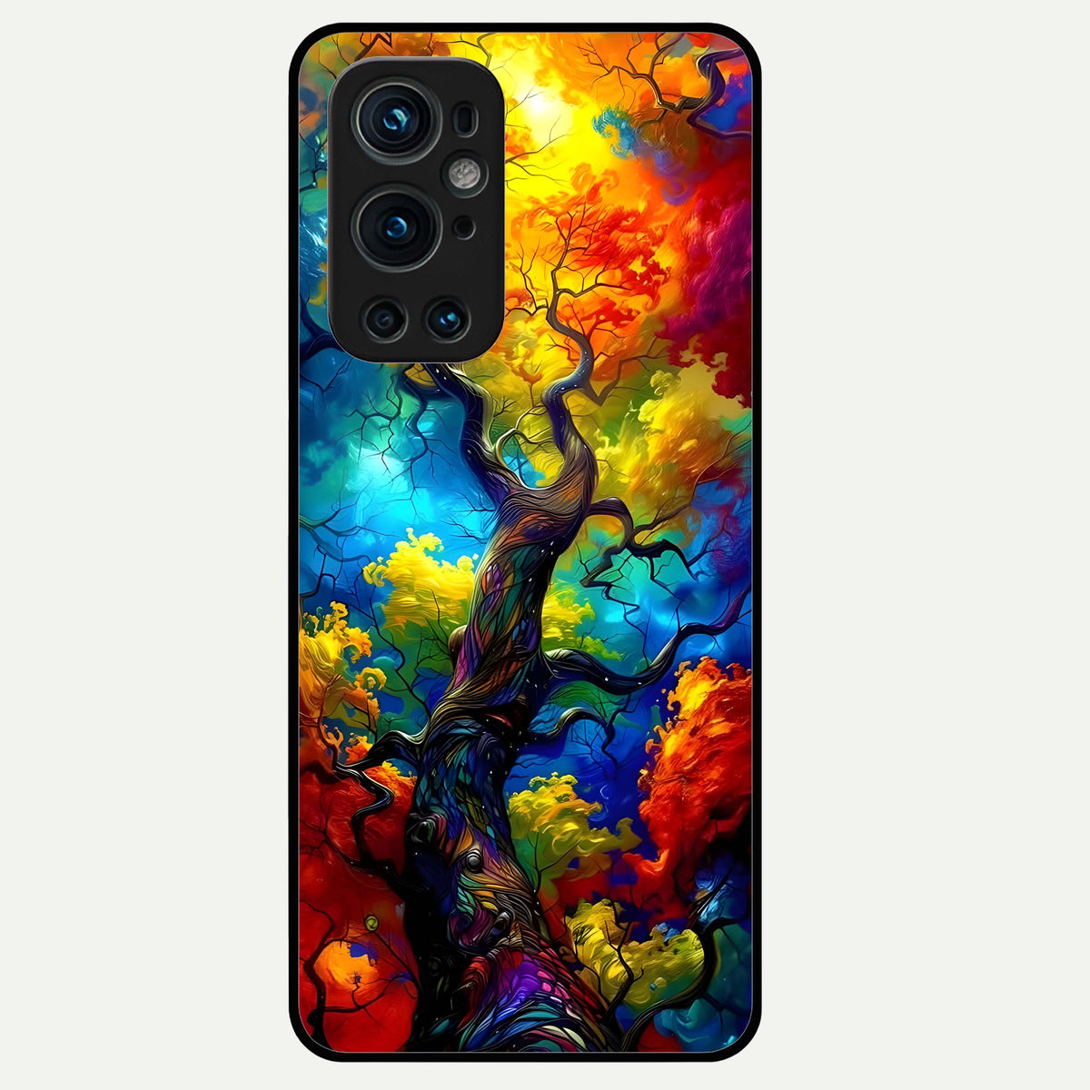  Colorful Soda Bottles Glass Case For OnePlus 9 Pro back cover – full design glossy printed glass finish