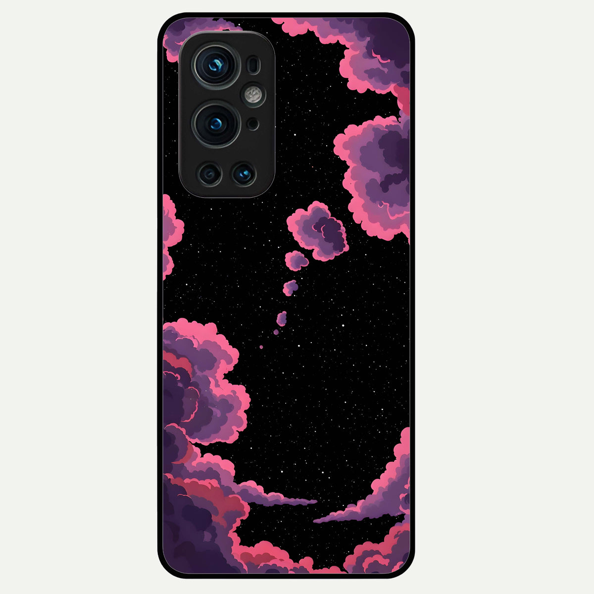  Cosmic Cloud Journey Glass Case For OnePlus 9 Pro back cover – full design glossy printed glass finish