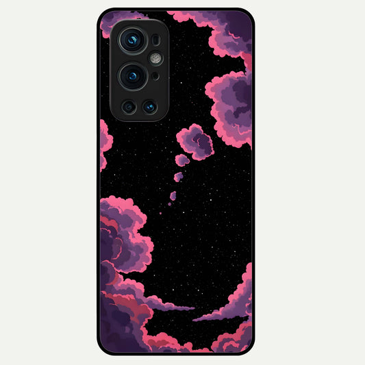  Cosmic Cloud Journey Glass Case For OnePlus 9 Pro back cover – full design glossy printed glass finish
