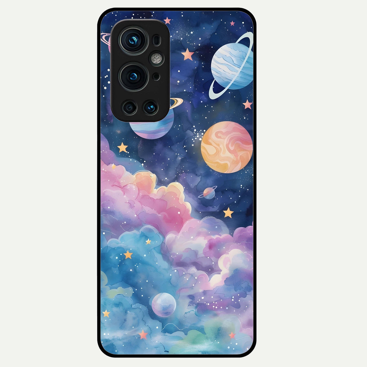  Cosmic Planet Dreams Glass Case For OnePlus 9 Pro back cover – full design glossy printed glass finish