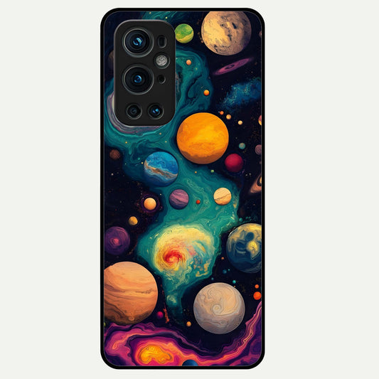  Cosmic Planet Journey Glass Case For OnePlus 9 Pro back cover – full design glossy printed glass finish