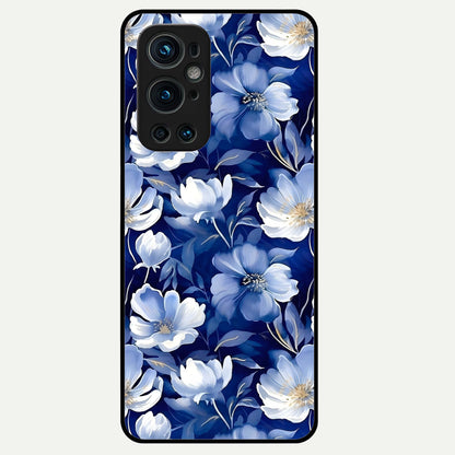  Cute Floral Patterns Glass Case For OnePlus 9 Pro back cover – full design glossy printed glass finish