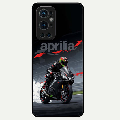  Dark Aprilla Glass Case For OnePlus 9 Pro back cover – full design glossy printed glass finish