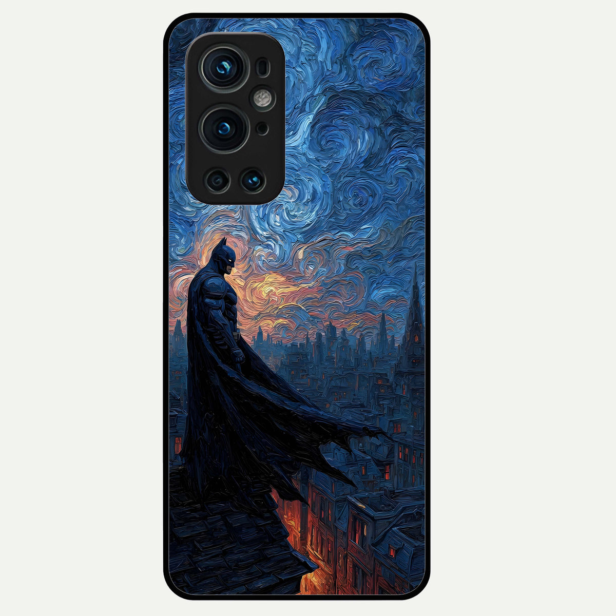  Dark Knight Dusk Glass Case For OnePlus 9 Pro back cover – full design glossy printed glass finish