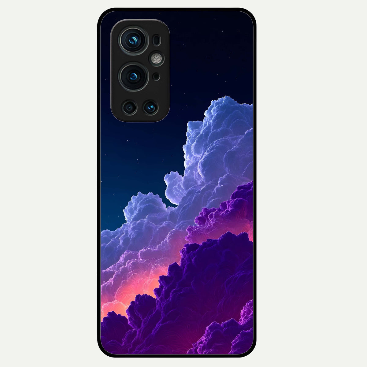  Dreamy Cloud Skies Glass Case For OnePlus 9 Pro back cover – full design glossy printed glass finish