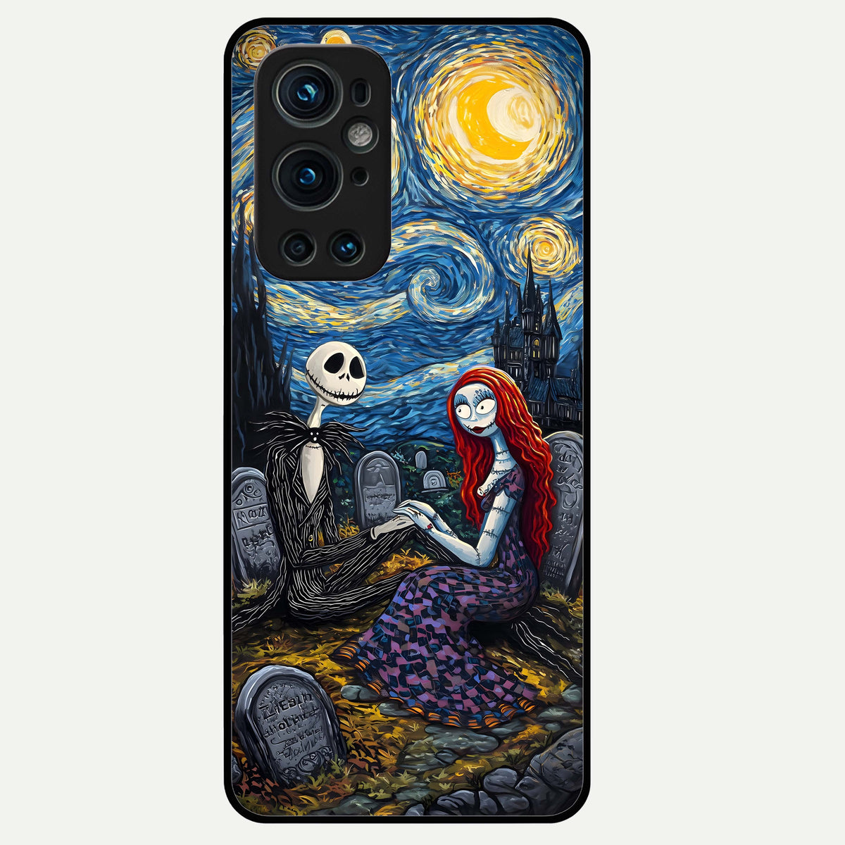  Eternal Night Love Glass Case For OnePlus 9 Pro back cover – full design glossy printed glass finish