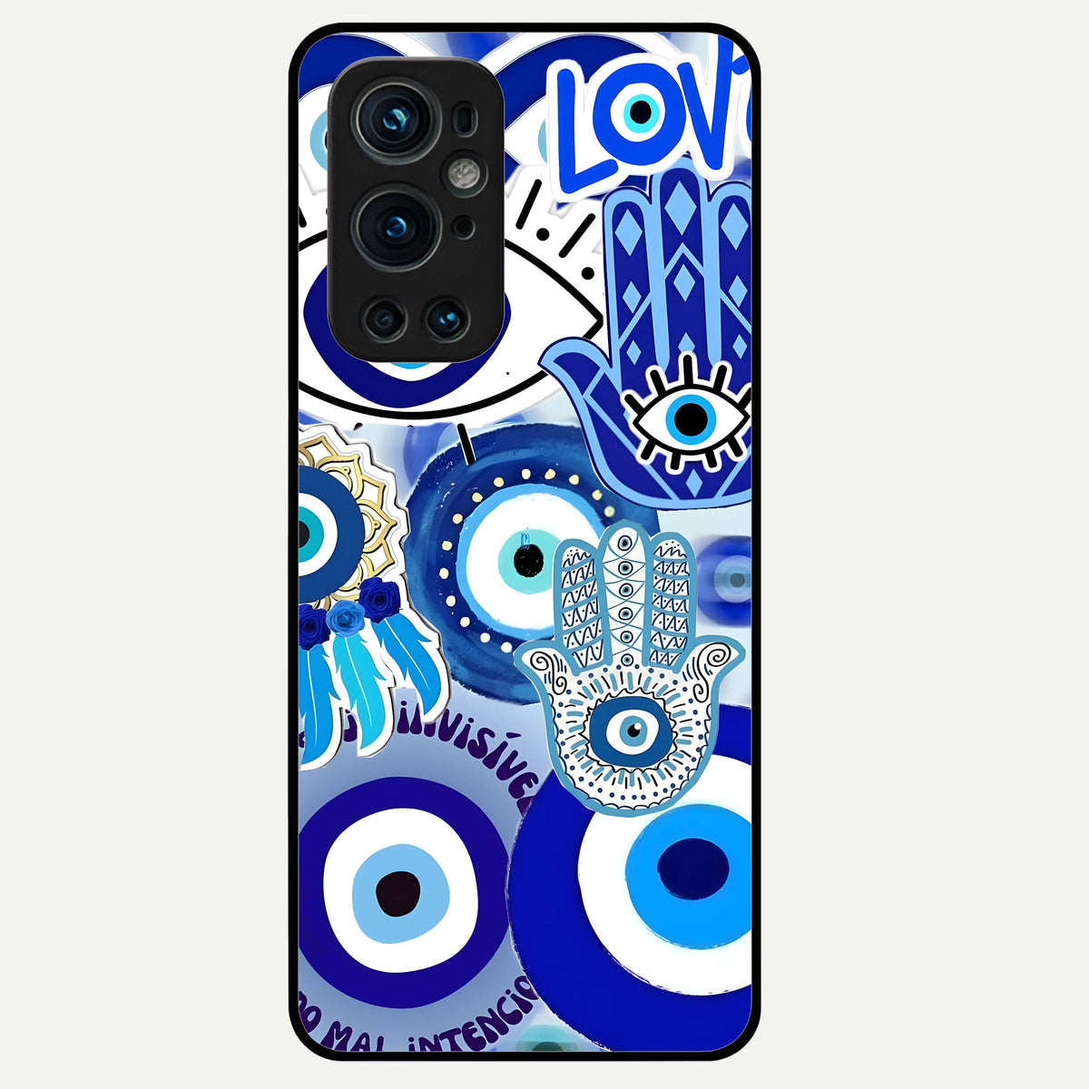  Evil Eyes Dream Glass Case For OnePlus 9 Pro back cover – full design glossy printed glass finish