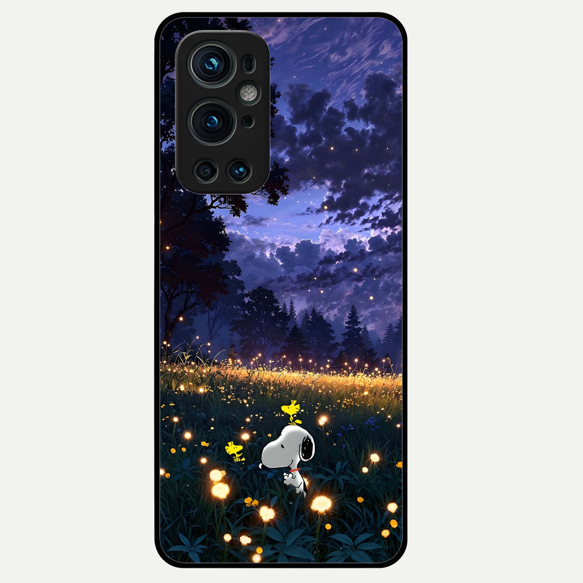  Firefly Meadow Magic Glass Case For OnePlus 9 Pro back cover – full design glossy printed glass finish