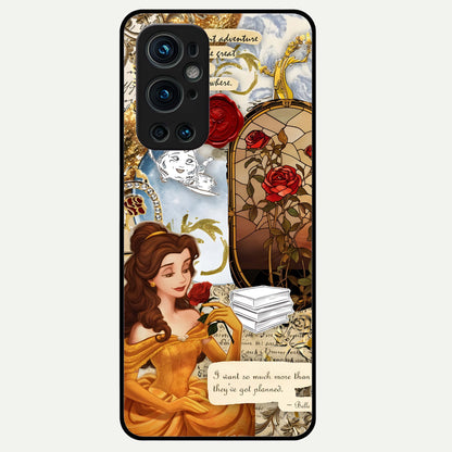  Golden Dream Belle Glass Case For OnePlus 9 Pro back cover – full design glossy printed glass finish