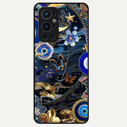  Golden Moon Magic Glass Case For OnePlus 9 Pro back cover – full design glossy printed glass finish