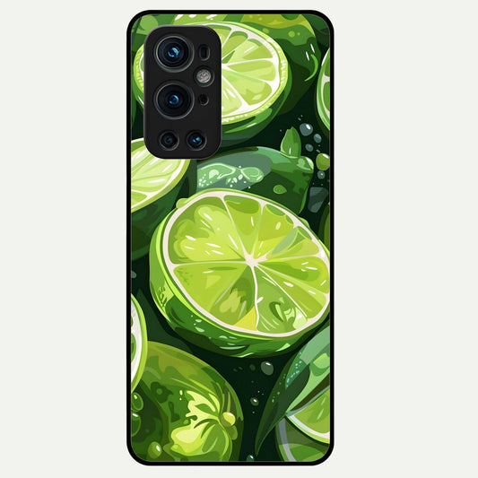  Green Kawasaki Glass Case For OnePlus 9 Pro back cover – full design glossy printed glass finish