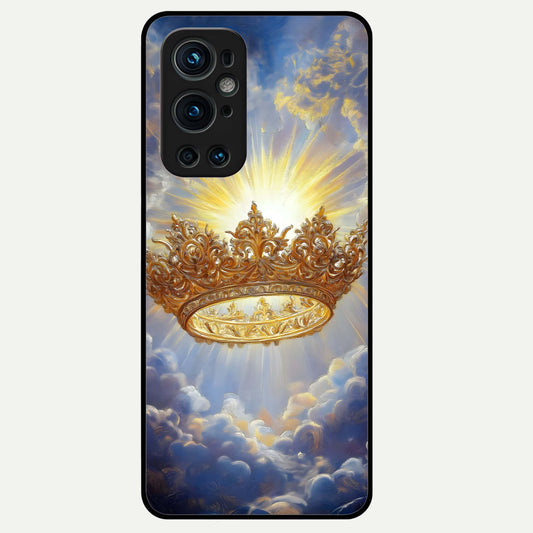  Heavenly Crown Light Glass Case For OnePlus 9 Pro back cover – full design glossy printed glass finish