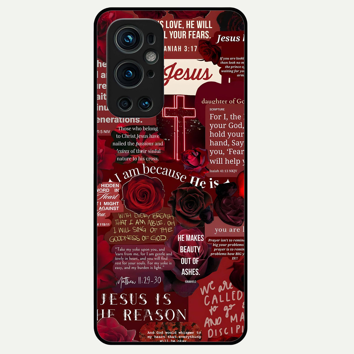  Jesus Love Heals Glass Case For OnePlus 9 Pro back cover – full design glossy printed glass finish