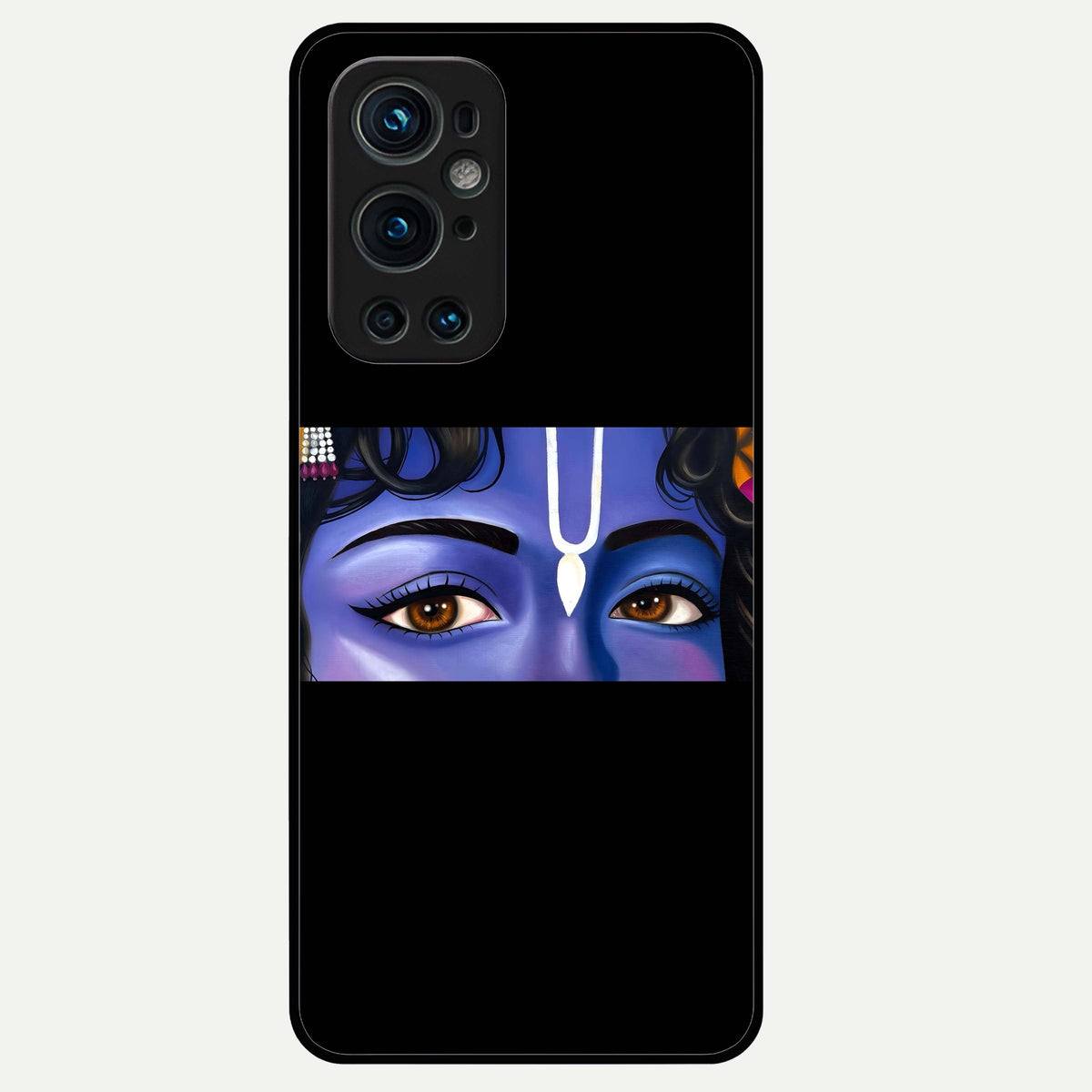  Krishna Eye Glass Case For OnePlus 9 Pro back cover – full design glossy printed glass finish