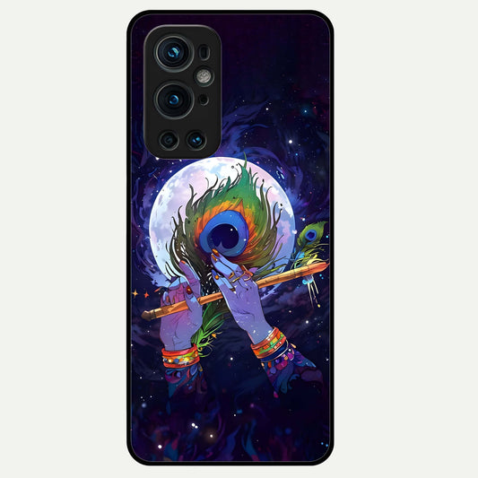  Krishna Hands Art Glass Case For OnePlus 9 Pro back cover – full design glossy printed glass finish