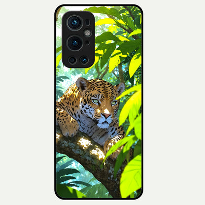  Leopard in Jungle Glass Case For OnePlus 9 Pro back cover – full design glossy printed glass finish