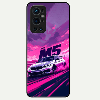  MS Neon Car Glass Case For OnePlus 9 Pro back cover – full design glossy printed glass finish