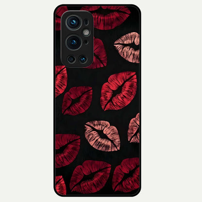  Midnight Kiss Love Glass Case For OnePlus 9 Pro back cover – full design glossy printed glass finish