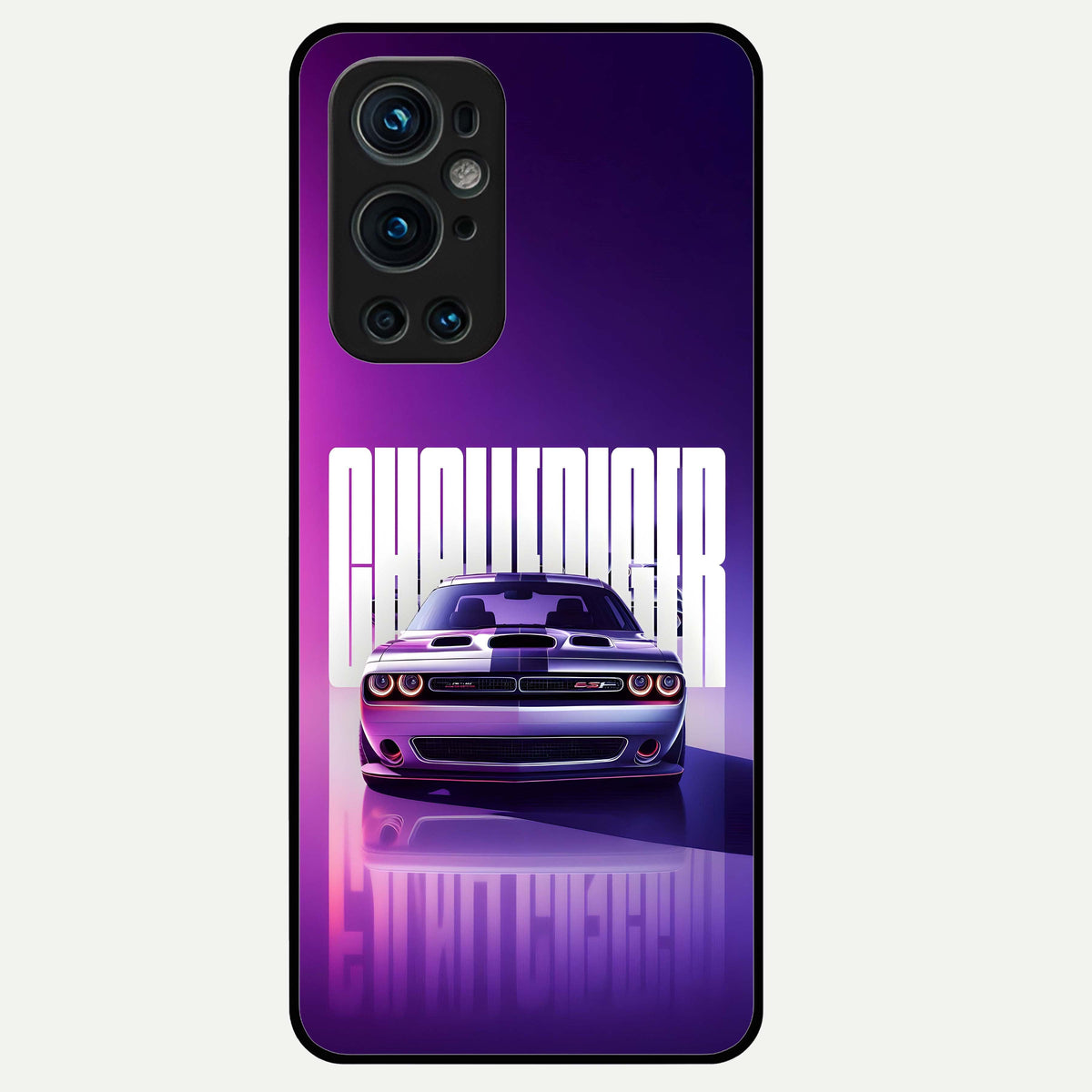  Midnight Muscle Ride Glass Case For OnePlus 9 Pro back cover – full design glossy printed glass finish