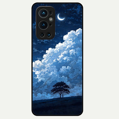  Midnight Sky Serenity Glass Case For OnePlus 9 Pro back cover – full design glossy printed glass finish