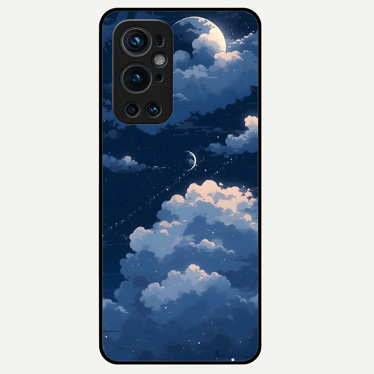 Moon Dream Haze Glass Case For OnePlus 9 Pro back cover – full design glossy printed glass finish
