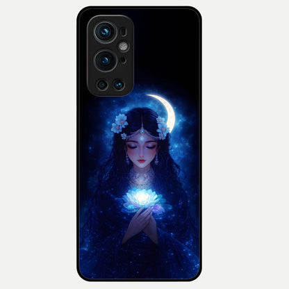  Mystic Moon Queen Glass Case For OnePlus 9 Pro back cover – full design glossy printed glass finish