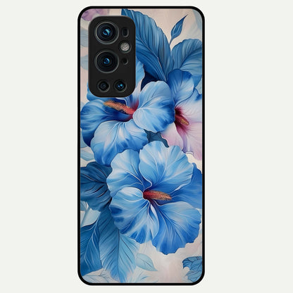  Ocean Hibiscus Grace Glass Case For OnePlus 9 Pro back cover – full design glossy printed glass finish