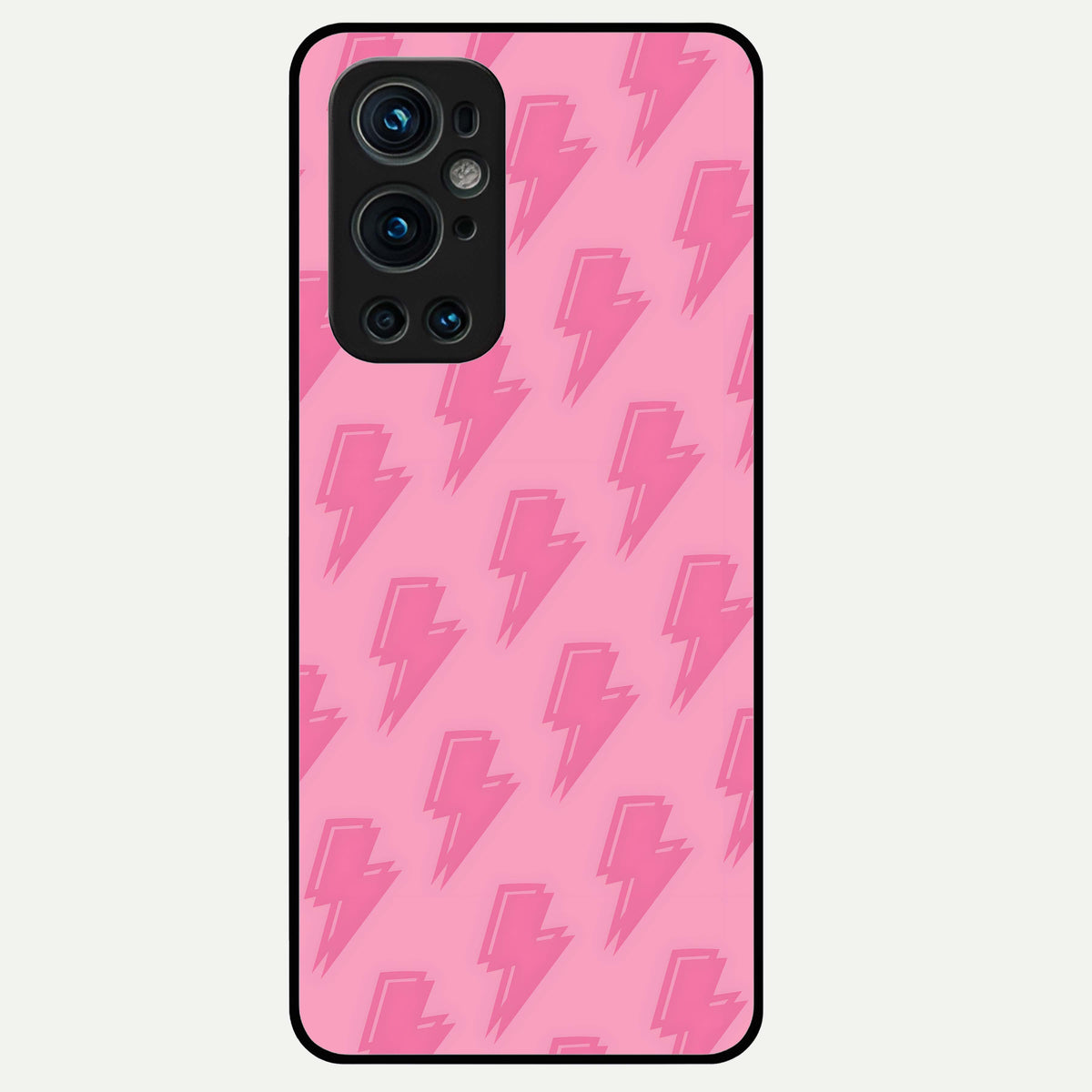  Pink Moo Magic Glass Case For OnePlus 9 Pro back cover – full design glossy printed glass finish