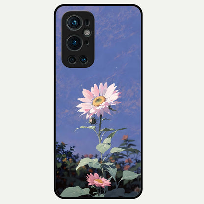  Pink Shells Outline Glass Case For OnePlus 9 Pro back cover – full design glossy printed glass finish