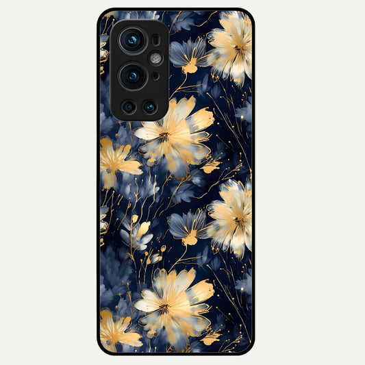  Royal Petal Dream Glass Case For OnePlus 9 Pro back cover – full design glossy printed glass finish
