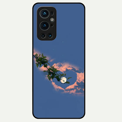  Sky Under Tree Glass Case For OnePlus 9 Pro back cover – full design glossy printed glass finish