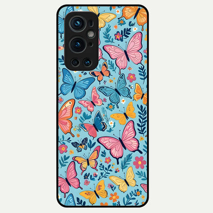  Spring Wing Garden Glass Case For OnePlus 9 Pro back cover – full design glossy printed glass finish
