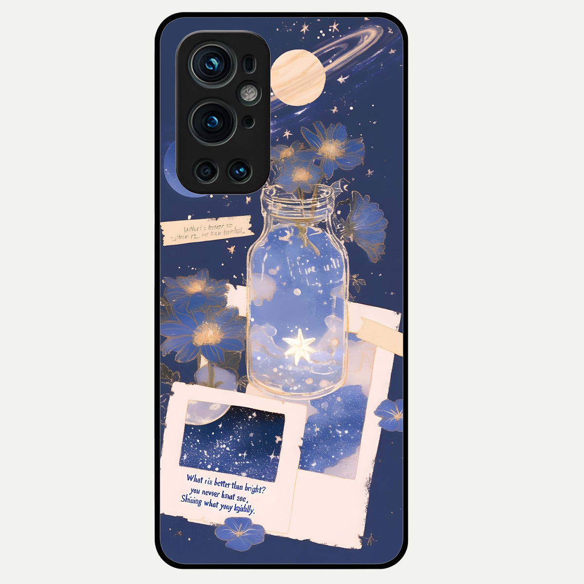  Starlit Cosmic Jar Glass Case For OnePlus 9 Pro back cover – full design glossy printed glass finish