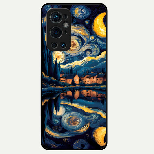  Starry Sky Serenity Glass Case For OnePlus 9 Pro back cover – full design glossy printed glass finish