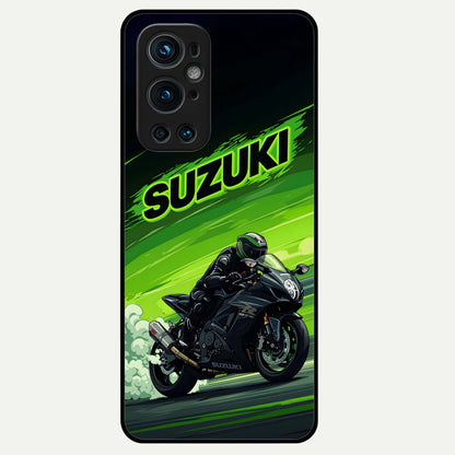  Suzuki Speed Beast Glass Case For OnePlus 9 Pro back cover – full design glossy printed glass finish