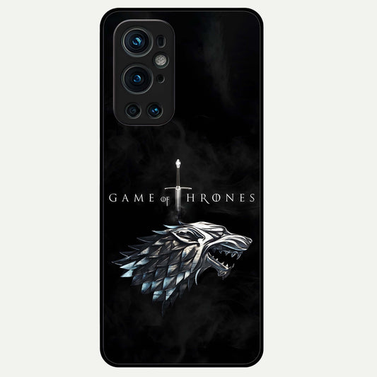  Throne Wolf Legacy Glass Case For OnePlus 9 Pro back cover – full design glossy printed glass finish