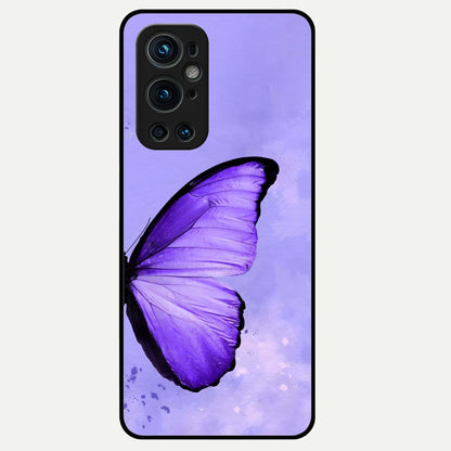  Violet Dream Wing Glass Case For OnePlus 9 Pro back cover – full design glossy printed glass finish