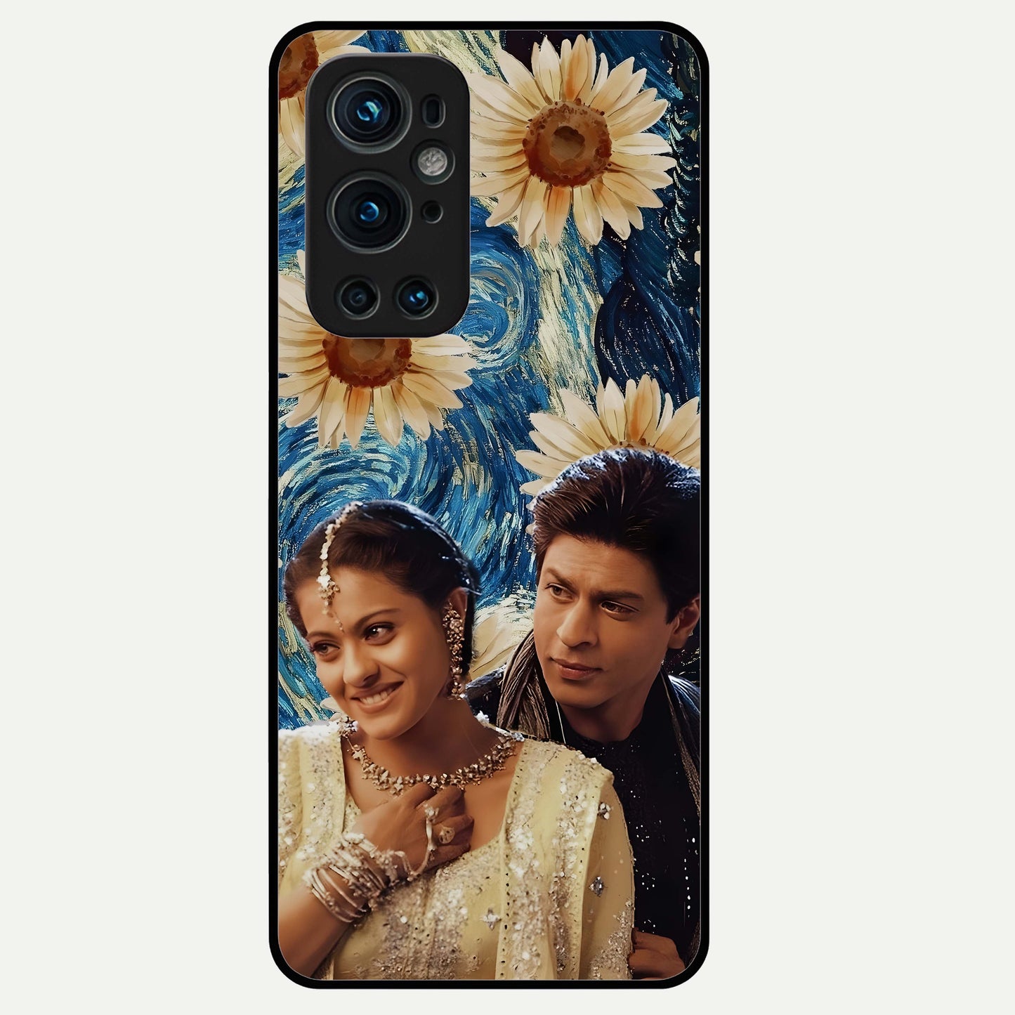 Eternal Love Story Glass Case captured at a warm angle highlighting soft emotional tones, gloss, and edge clarity.