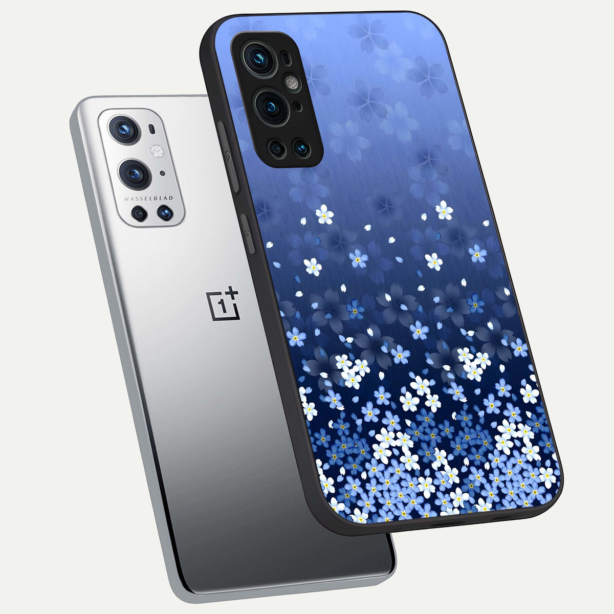  Blue Starry phone case For OnePlus 9 Pro showing premium glass back cover with detailed artwork