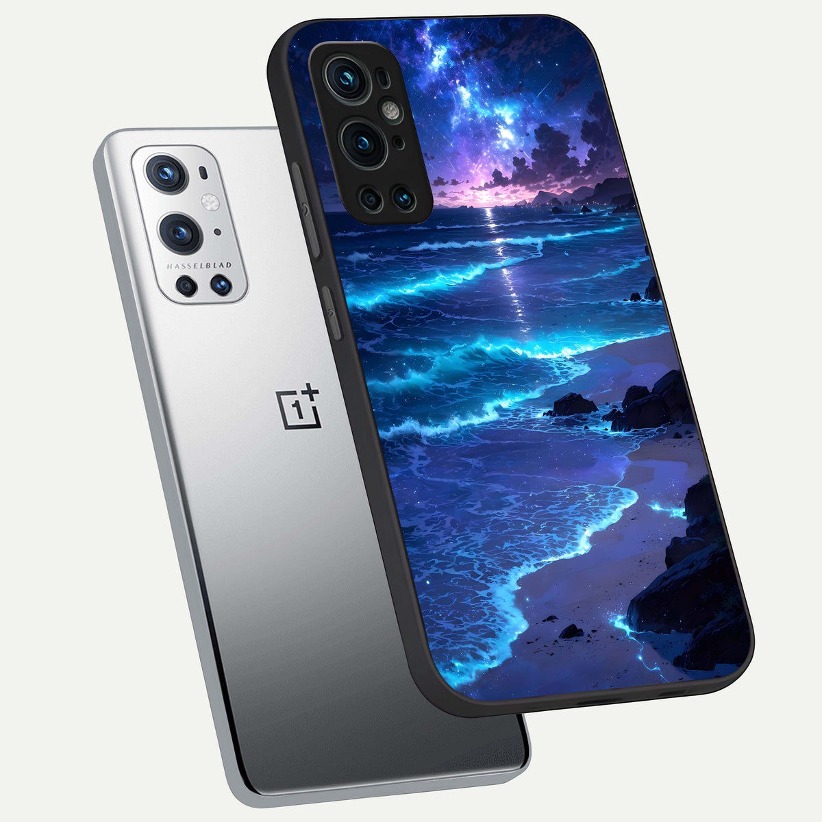  Classic Damn Look phone case For OnePlus 9 Pro showing premium glass back cover with detailed artwork