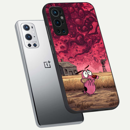  Courage Under Sky phone case For OnePlus 9 Pro showing premium glass back cover with detailed artwork