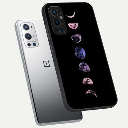  Crimson All Planets phone case For OnePlus 9 Pro showing premium glass back cover with detailed artwork